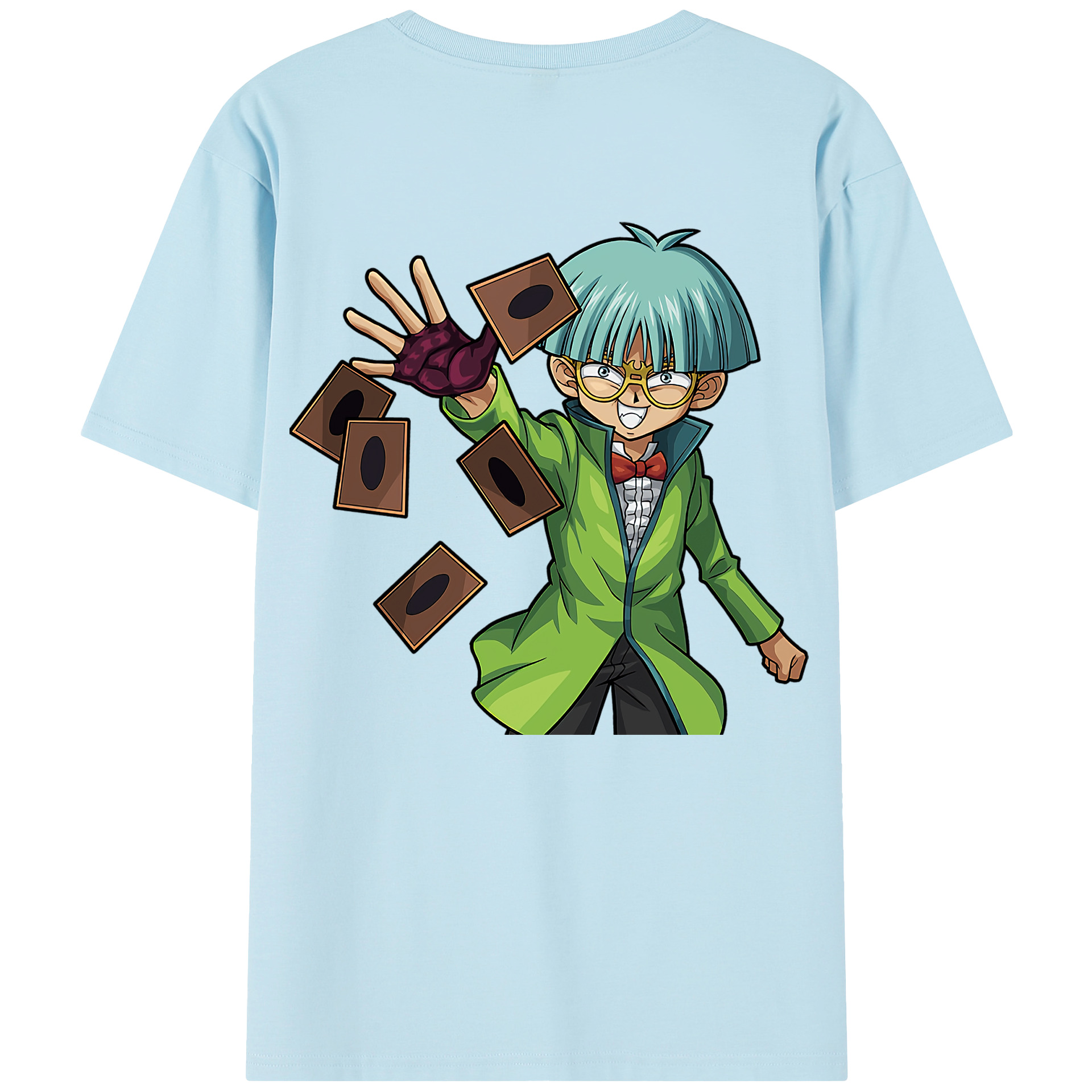 （画像用） 遊☆戯☆王 Yu-Gi-Oh! 綿100％半袖Tシャツ（背面プリント）